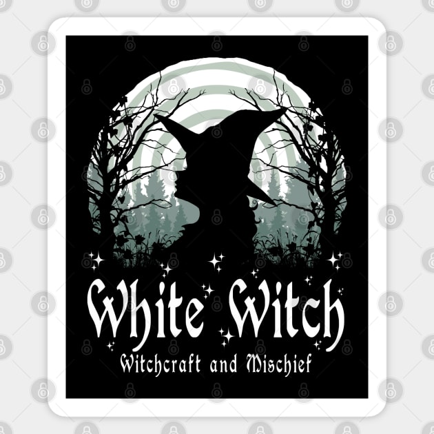 Wiccan Witchcraft - White Witch Sticker by ShirtFace